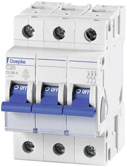 Doepke 09914293 DLS6H C16A 3polig 6KA Leitungsschutzschalter 3polig 16 A 230 V, 400 V