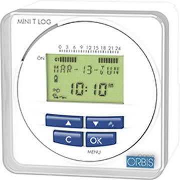ORBIS Zeitschalttechnik OB251512 Fronttafeleinbau-Zeitschaltuhr digital Wochenprogramm, Tagesprogramm 3000 W IP20