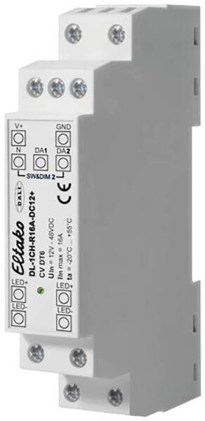DL-1CH-R16A-DC12+ Eltako LED-Dimmer 1-Kanal Hutschiene, Hutschiene
