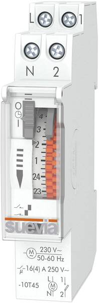 Suevia DinO One RD Hutschienen-Zeitschaltuhr analog 230 V/AC 16 (4) A/250 V