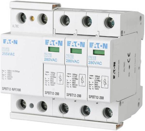 Eaton 158332 SPBT12-280-3+NPE Überspannungsschutz-Ableiter Überspannungsschutz für: Verteilerschrank 1 St.