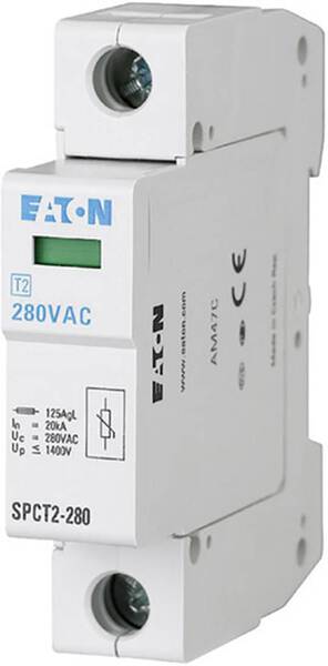 Eaton 167593 SPCT2-280/1 Überspannungsschutz-Ableiter Überspannungsschutz für: Verteilerschrank 20 kA 1 St.