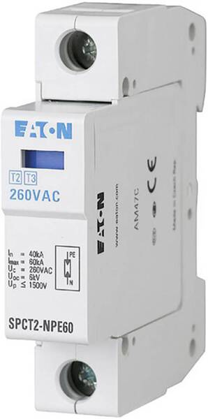 Eaton 167619 SPCT2-280-1+NPE Überspannungsschutz-Ableiter Überspannungsschutz für: Verteilerschrank 20 kA 1 St.