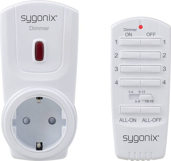 RSL Dimmer-Set Zwischenstecker Schaltleistung (max.) 300 W Reichweite max. (im Freifeld) 70 m