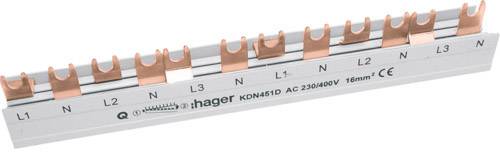 Hager KDN451D Phasenschiene 4polig 80 A 1 St.