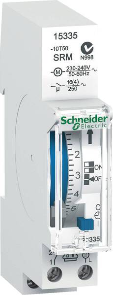 Schneider Electric 15335 Hutschienen-Zeitschaltuhr analog 230 V