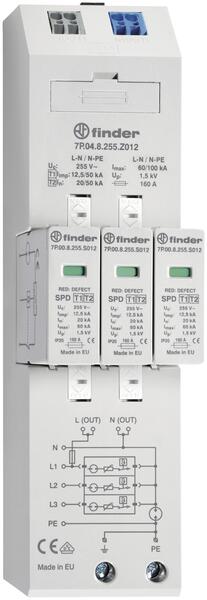 Finder 7P.04.8.255.Z012 7P.04.8.255.Z012 Überspannungsableiter 20 kA 1 St.