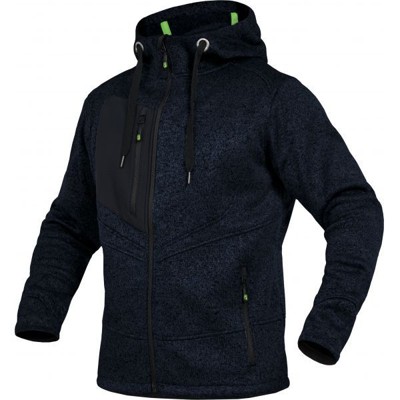 Leibwächter - Strickjacke marine-meliert, Größe 4XL