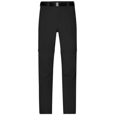 James & Nicholson - Herren Zipp-Off Outdoorhose JN1202, schwarz, Größe 3XL