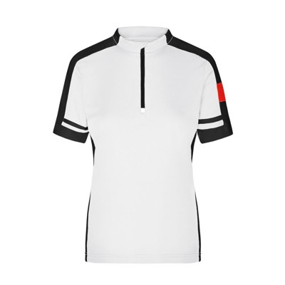 James & Nicholson - Damen Rad-Shirt Cooldry® JN451, weiß, Größe M