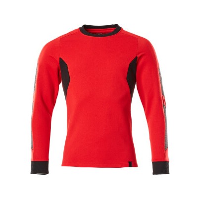MASCOT® - Sweatshirt ACCELERATE Verkehrsrot/Schwarz 18384-962-20209, Größe S ONE