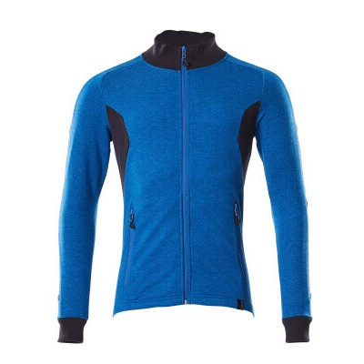 MASCOT® - Sweatshirt ACCELERATE mit Reißverschluss Azurblau/Schwarzblau 18484-962-91010, Größe L ONE