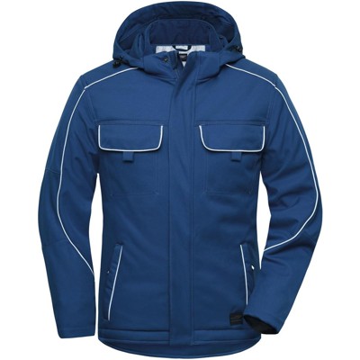 James & Nicholson - Winter Workwear Softshelljacke JN886, königs-blau, Größe 5XL