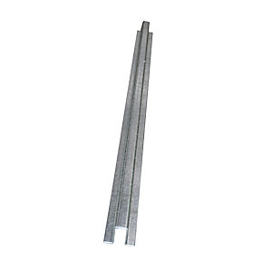 Wannenverbinder für niedrige Stahl-Flachwanne, Breite 55 mm, verzinkt, Länge 1350 mm.