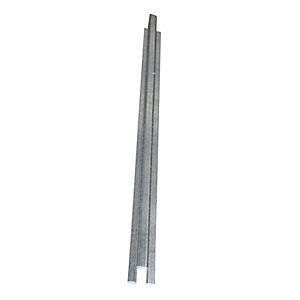 Wannenverbinder für niedrige Stahl-Flachwanne, Breite 55 mm, verzinkt, Länge 1900 mm.