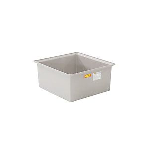 GFK-Boden-Auffangwanne, 1 x 200-l-Fass, mit Zulassung, ohne Gitterrost.