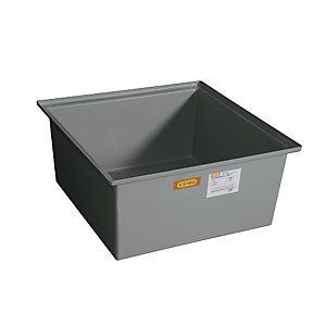 GFK-Boden-Auffangwanne, 1 x 200-l-Fass, ohne Zulassung, ohne Gitterrost.
