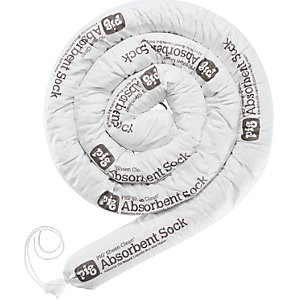 SHEEN Clean® Oil-Only Bindevlies-Saugstrumpf, Länge 3000 mm, VE 6 Stk, 56,8 l/VE, Ø 80 mm.