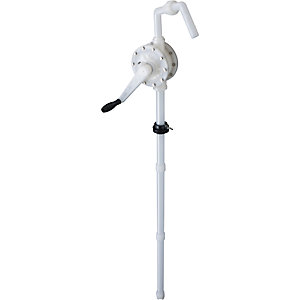 Kanister-/Fass-Handkurbelpumpe, für hochaggressive Medien, 0,3 l/Umdrehung.