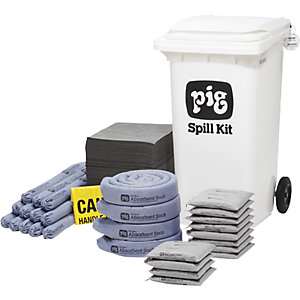 Fahrbares Notfall-Kit, mittelgroß, Ausführung universal, absorbiert 183 l.