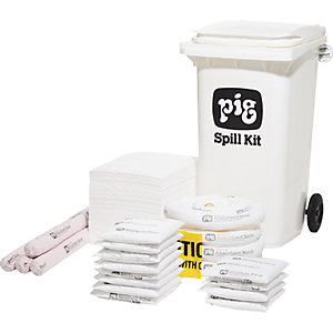Fahrbares Notfall-Kit, mittelgroß, Ausführung Öl, absorbiert 168,3 l.