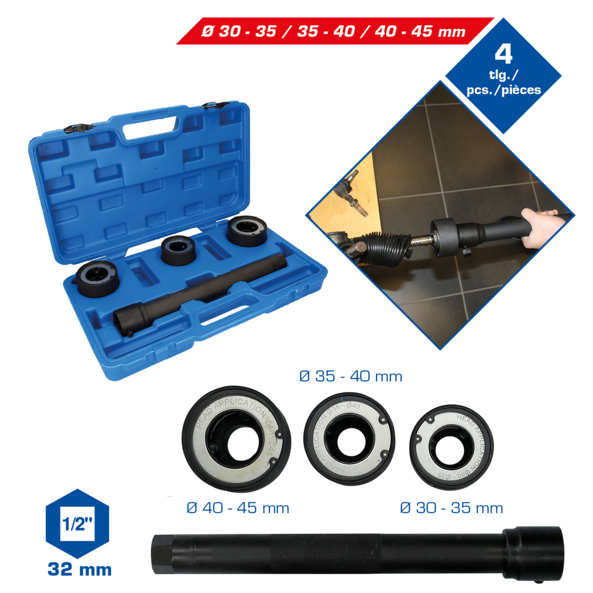 Brilliant Tools Spurstangenwerkzeug-Satz