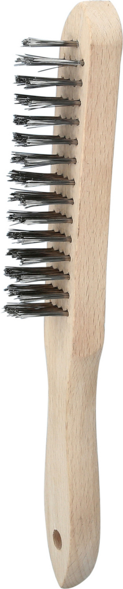 KS Tools Edelstahl Handdrahtbürste 4-reihig