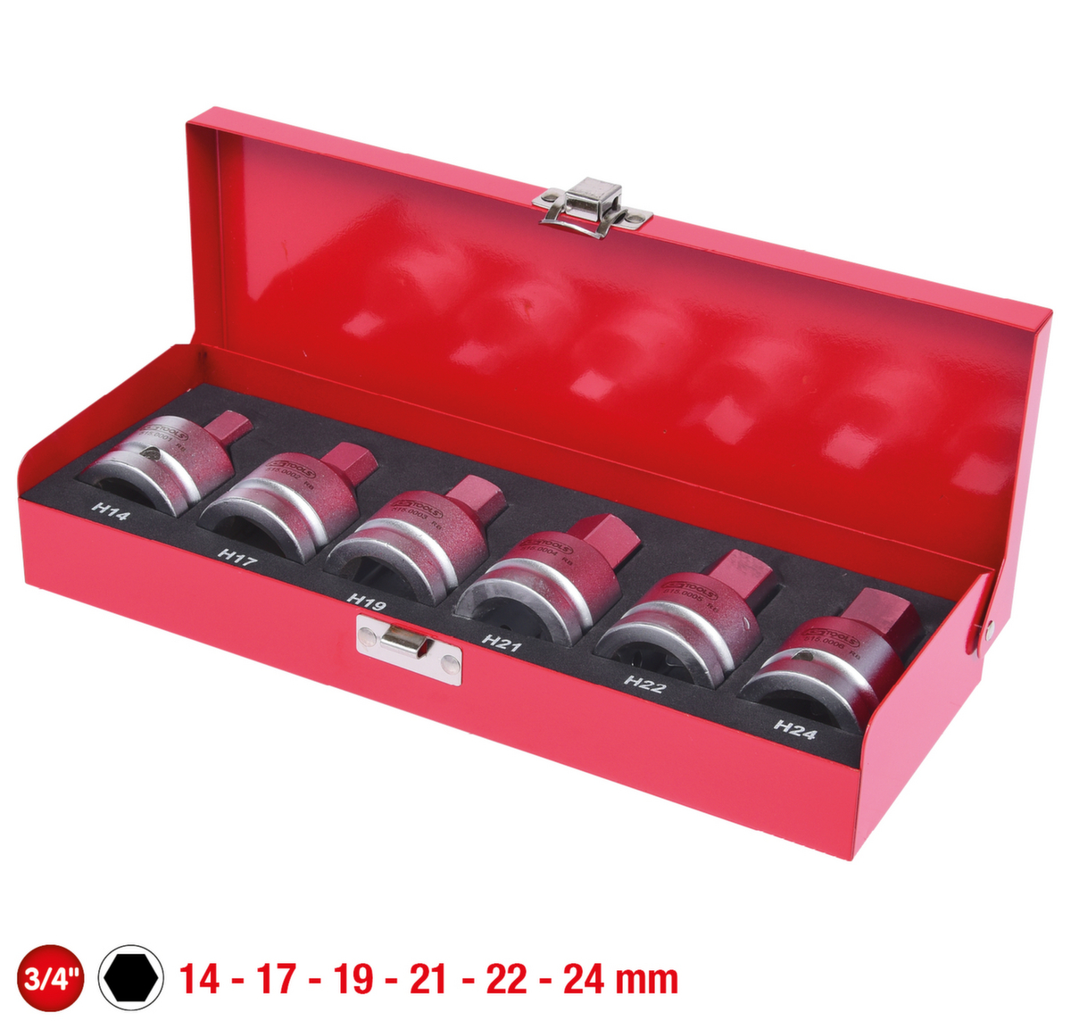 KS Tools 3/4" Kraft-Bit-Stecknuss-Satz